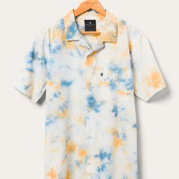 TIE DYE POPLIN CAMP SHIRT - Picture 3 of 6